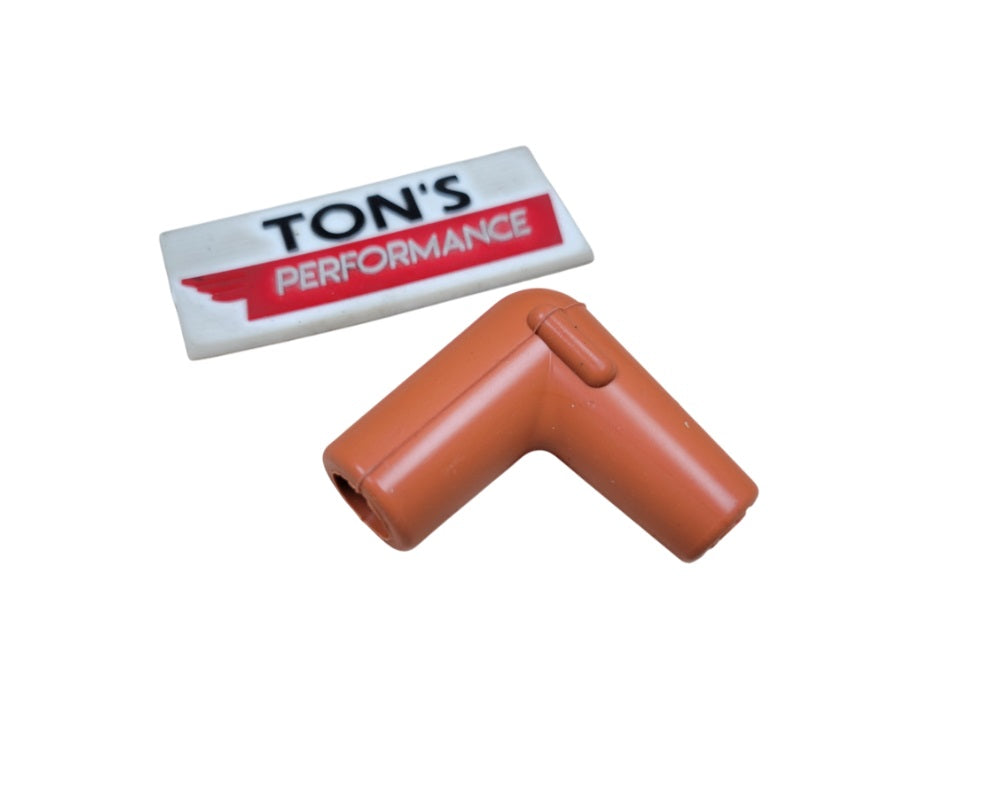 90 Degree Spark Plug Wire Boot Wire 7mm Orange – Ton's Performance