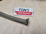 Universal Heat Shield Sleeve Slip On Spark Plug Wire Insulator - Titanium fiberglass