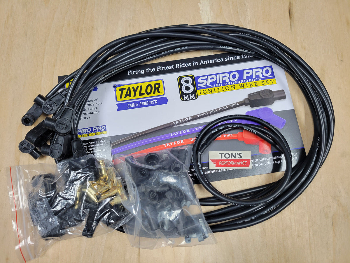 Taylor Cable 45320 8mm Pro Wire TCW Repair Kit - High Performance Ignition Wire Set (Red) - View #2