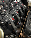 Moroso Ultra 40 Race IGN1A Smart coil converted LS LSX Spark plug wire set 45* Sleeved, 10" / 12"