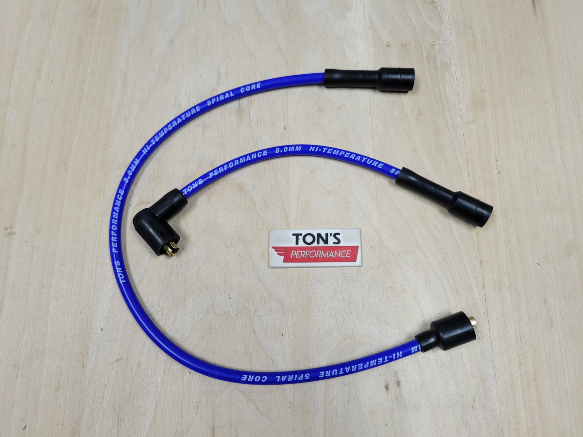 Dale Un Toque Racing A Tu Harley Sportster 95-03: Cables De Bujía Ton's Performance Naranja 8mm Para Bobina Reubicada