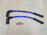 10mm Silicone Plug Wires Harley Sportster 2007+ / PAIR OF SHORT WIRES FOR RELOCATED COIL