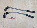 10mm Silicone Plug Wires Harley Sportster 2007+ / PAIR OF SHORT WIRES FOR RELOCATED COIL