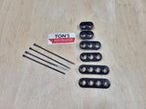 Separadores de cables con abrazadera de rendimiento de Ton para kit de nailon de cable de encendido de 7-8 mm ROJO / NEGRO / AZUL