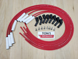 Ton's Spark Plug Wires White CERAMIC BOOT UNIVERSAL LS / LT Chevy GM 4.8L 5.3L 6.0L