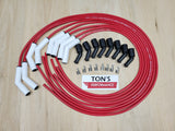 Ton's Spark Plug Wires White CERAMIC BOOT UNIVERSAL LS / LT Chevy GM 4.8L 5.3L 6.0L