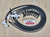 Ton's Spark Plug Wires White CERAMIC BOOT UNIVERSAL LS / LT Chevy GM 4.8L 5.3L 6.0L