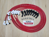 Ton's Spark Plug Wires White CERAMIC BOOT UNIVERSAL LS / LT Chevy GM 4.8L 5.3L 6.0L