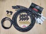 Ton's 10mm Spark Plug Wires White CERAMIC BOOT UNIVERSAL Ford/Chevy Small/Big Block