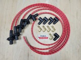 Universal 8mm Cloth Braided Spark Plug Ignition Wire Kit Aircooled VW Bug Spiral Core