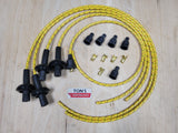 Universal 8mm Cloth Braided Spark Plug Ignition Wire Kit Aircooled VW Bug Spiral Core