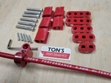 Tapa de válvula con abrazadera de rendimiento de Ton, separadores de alambre verticales para cable de encendido de 7-8 mm