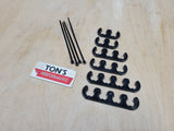 Separadores de cables con clip para kit de nailon de cable de encendido de 7-8 mm NEGRO o AZUL