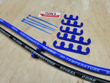 Separadores de cables con clip para kit de nailon de cable de encendido de 7-8 mm NEGRO o AZUL