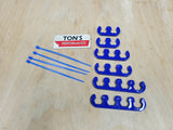 Separadores de cables con clip para kit de nailon de cable de encendido de 7-8 mm NEGRO o AZUL