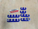 Separadores de cables con clip para kit de nailon de cable de encendido de 7-8 mm NEGRO o AZUL