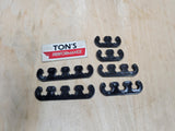 Separadores de cables con clip para kit de nailon de cable de encendido de 7-8 mm NEGRO o AZUL