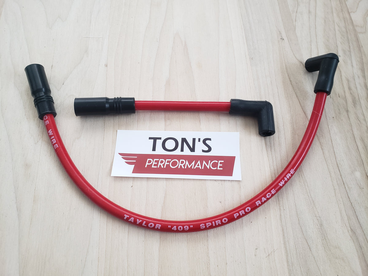 thumbnail interactive-video image 1 of Taylor 8mm Blue Silicone Spark Plug Wires For Harley Softail 00-17 & Dyna 99-17 – Made In USA By Ton's Performance 1 of 3