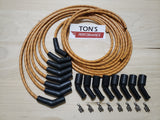 Vintage Cloth Braided Spark Plug Wires LSX LS1 LS LT SWAP Unassembled wire kit