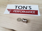 Ring spark plug terminal with spike nickel