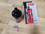 MSD 82023 Ignition Coil Blaster 2 Canister Round Oil Filled Black 45000 V