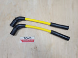 10mm Silicone Plug Wires Harley Sportster 2007+ / PAIR OF SHORT WIRES FOR RELOCATED COIL