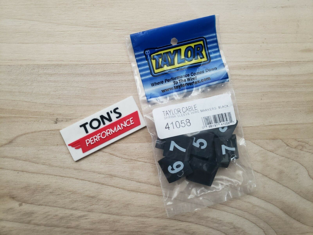 Taylor Cable Shrink Sleeve w/Numbers 41058 Taylor Cable Shrink Sleeve w/Numbers 41058