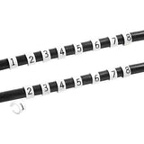 Clips de nailon blanco con clip para marcador de cables de bujías Taylor Cable con números negros