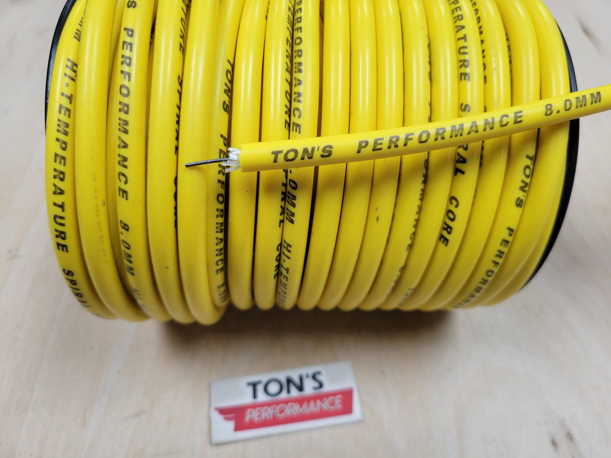 Ton's Performance 8mm Spiral Suppression Core 100% Silicone Spark Plug