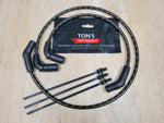 Cloth Braided Replacement 8mm Plug Wires Harley FLT FLHT FLHR FLTR 2009-2015