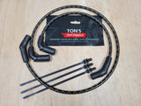 Cloth Braided Replacement 8mm Plug Wires Harley FLT FLHT FLHR FLTR 2009-2015