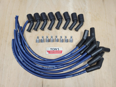 Kit de cables de bujía sin montar universales LSX LS1 de 42" MSD de 8,5 mm, botas