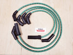 Cloth Braided 8mm Harley Davidson 2017-2023 M8 Road King / Street Glide FLHX Spark Plug Wires