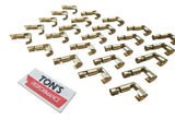 90 degree right angle distributor/coil terminal brass