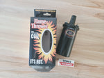 Pertronix Ignition Coil 40011; Flame-Thrower II Black 40,000V Round 1.5 ohms, Oil Filled