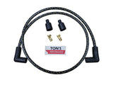 Universal 48" 7mm Copper Core Cloth Braided Spark Plug Wire kit - Motorcycle