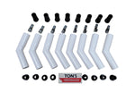 White Ceramic 8mm Spark Plug Boot 45 / 135 Degree angled