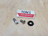 Silver or Black Stainless Anti Theft Snake 2 Pin Bolt for Harley Seat Mounting to Rear Fender v2