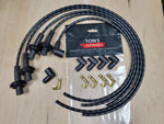 Universal 8mm Cloth Braided Spark Plug Ignition Wire Kit Aircooled VW Bug Spiral Core