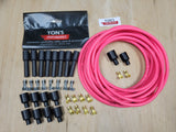 Ton's Performance Kit de cables universales para bujías con núcleo de supresión de 8 mm para puntos V8/HEI