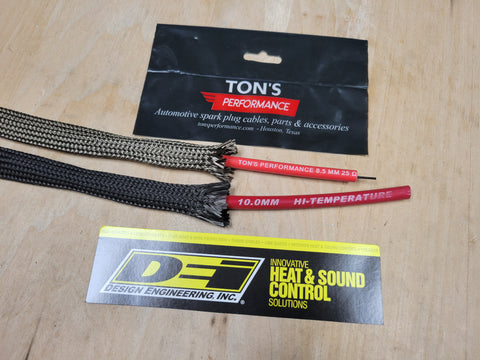 DEI Universal Heat Shield Sleeve Slip On Spark Plug Wire Insulator - Protect-A-Wire / Sold by the foot