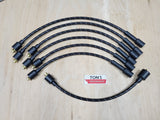 Juego de cables de bujía cubiertos de tela estilo vintage Chevy 216/235