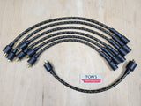 Juego de cables de bujía cubiertos de tela estilo vintage Chevy 216/235