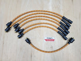 Juego de cables de bujía cubiertos de tela estilo vintage Chevy 216/235