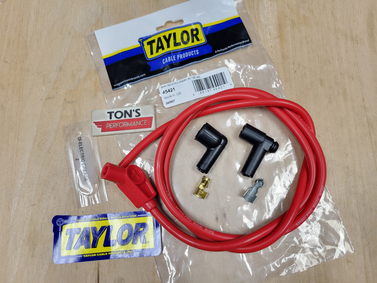 Taylor Cable 8mm Spiro Pro Spark Plug Wire Repair Kit 135 Universal ...