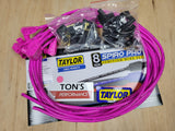 Universal Taylor 8mm Spiro-Pro Ignition Spark Plug Wire kit - Ford / Chevy