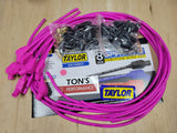 Universal Taylor 8mm Spiro-Pro Ignition Spark Plug Wire kit - Ford / Chevy