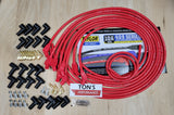 Taylor Cable Plug Wire Set 409 Pro Race 10.4mm Red Universal V8, Blue / Red / Black