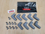 MSD Ignition 8850 Spark Plug Boot And Terminal Set 90 Degree with LOGO , set of 9