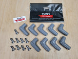 MSD Ignition 8850 Spark Plug Boot And Terminal Set 90 Degree with LOGO , set of 9